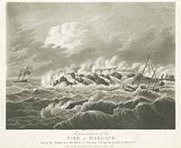Storm 1808 Representation of the Pier | Margate History